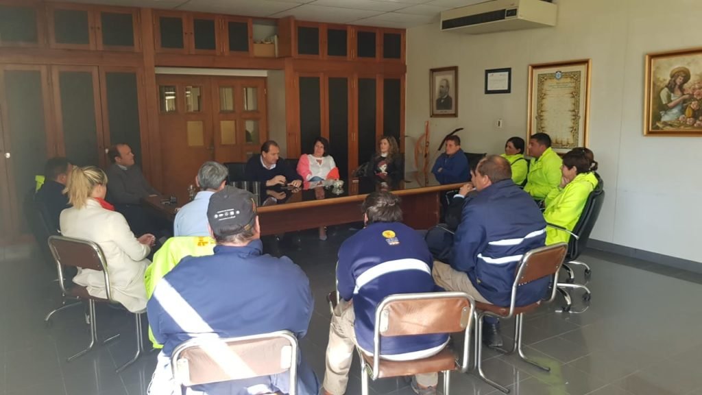 Dellarossa se reunió con todo el equipo de Seguridad Vial 1 REUNION