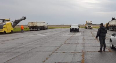 Comenzó la obra de repavimentación de la pista del aeródromo 1 aerodromo e1696433970680