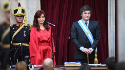 Cristina cruzó a Milei: "Estás hecho todo un político de la casta" 1 cristina y milei asuncionjpg