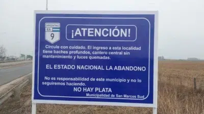 Fuerte reclamo al Gobierno Nacional por el abandono de la Ruta 9 1 720 10