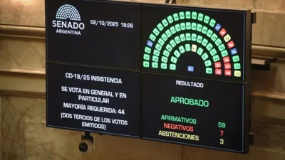 Contundente rechazo del Senado a los vetos de Milei 1 senado veto
